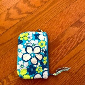 Vera Bradley blue pattern coin/ phone